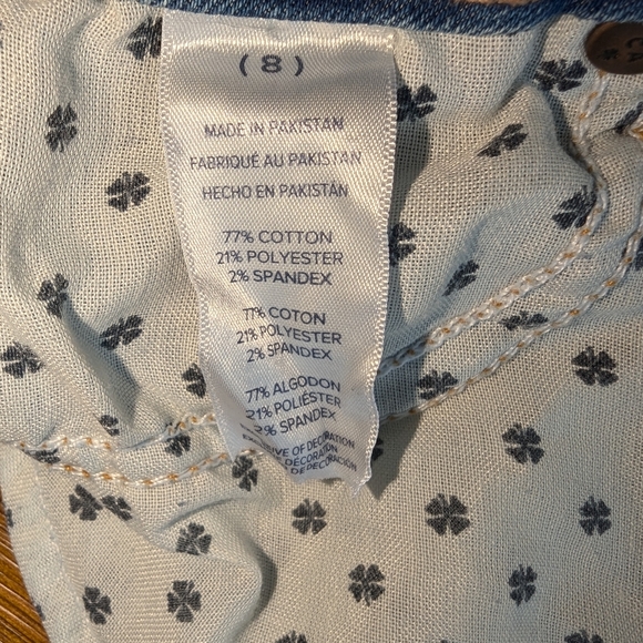 Lucky Brand Riley Shorts  |  Kids 8  |  Blue Cut-Off Shorts - Picture 5 of 7